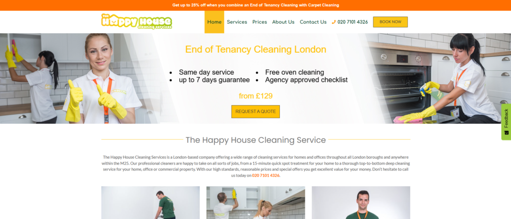 7. The Happy House Cleaning
